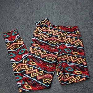 NWOT LulaRoe Legging Pants Womens OS - One Size Multicolor